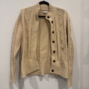 Signature L.L Bean Cotton Fisherman Sweater, Short Cardigan